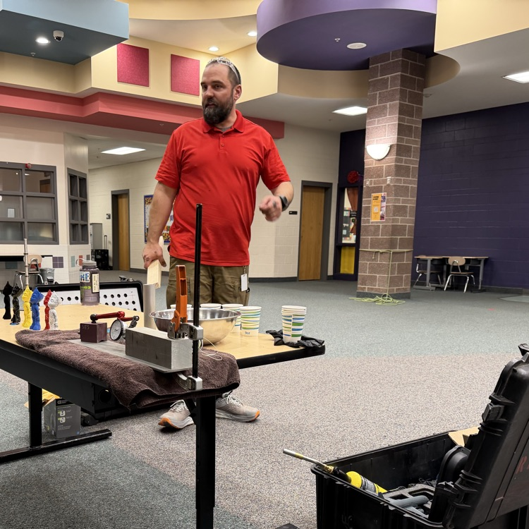 engineering presentation with students