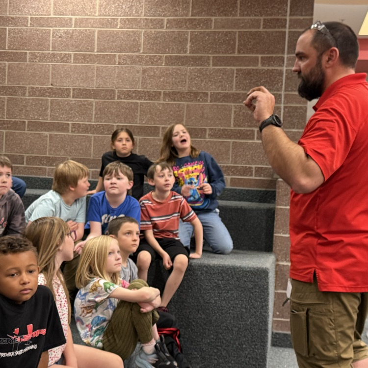 engineering presentation with students