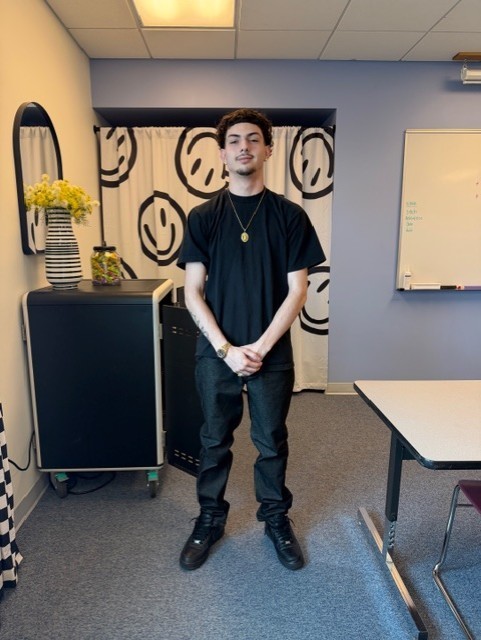  Vincet Sanders who just finished his adult high school