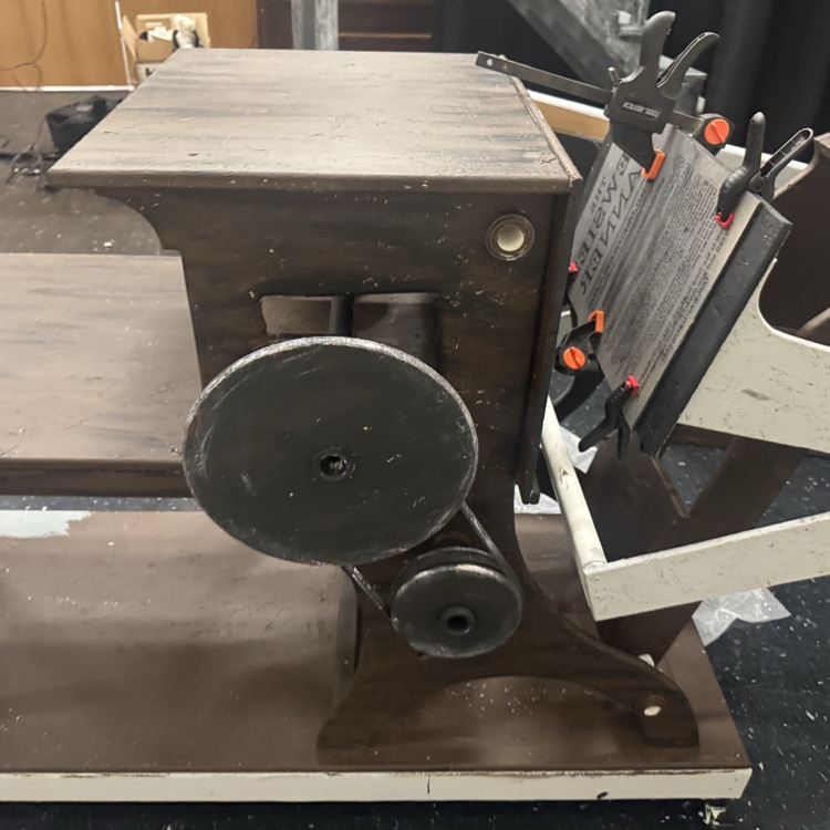 stage prop printing press