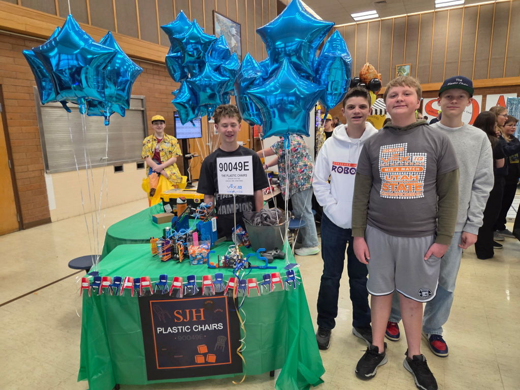 Robotics Students at a competition