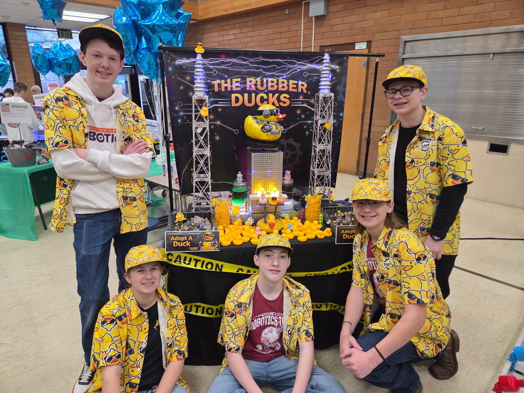 Robotics Students at a competition