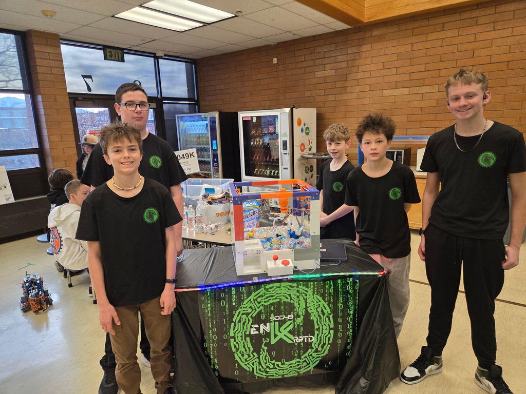 Robotics Students at a competition