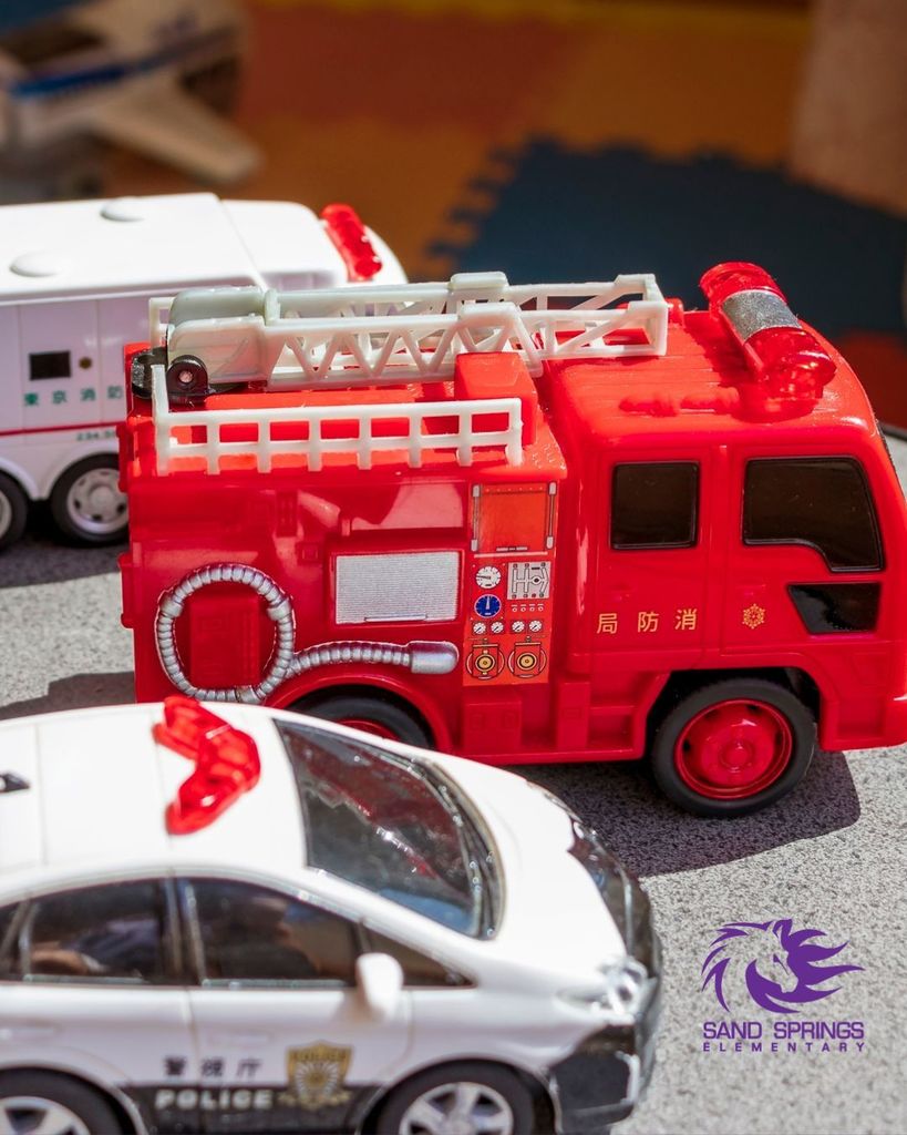 Picture of toy emergency vehicles