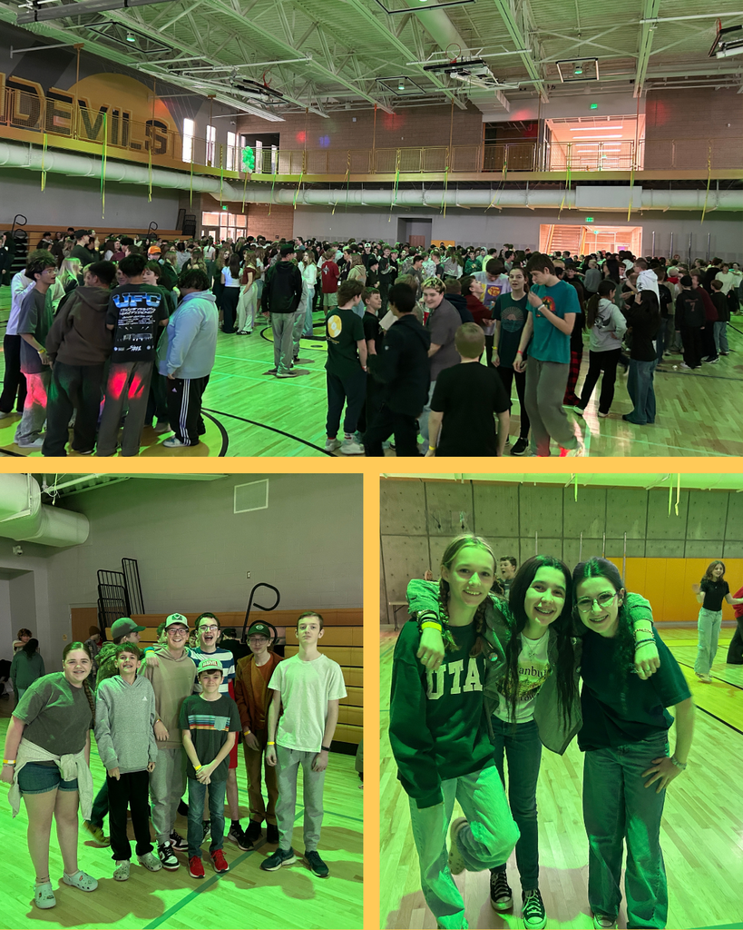 Students at the dance in the gym