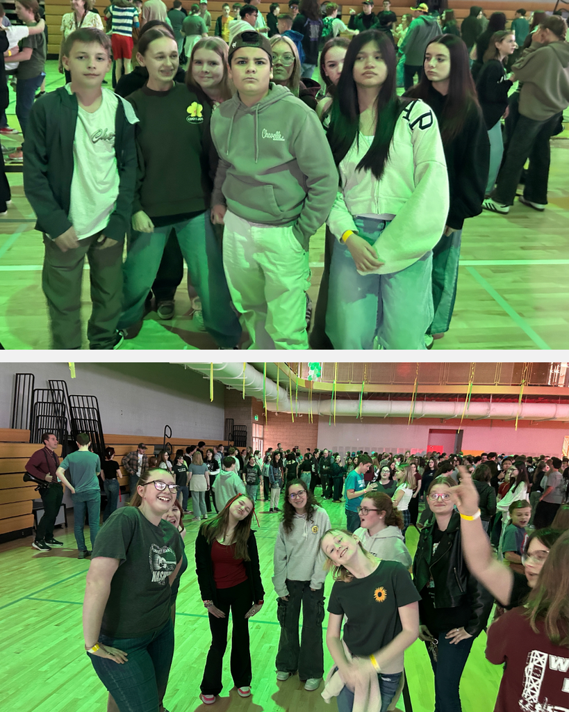 Students at the dance in the gym