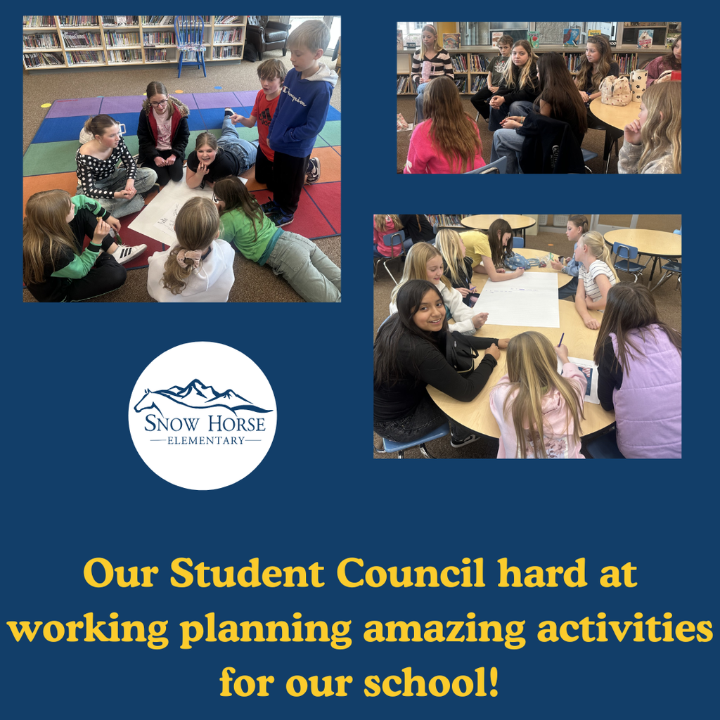 Groups of student council working together