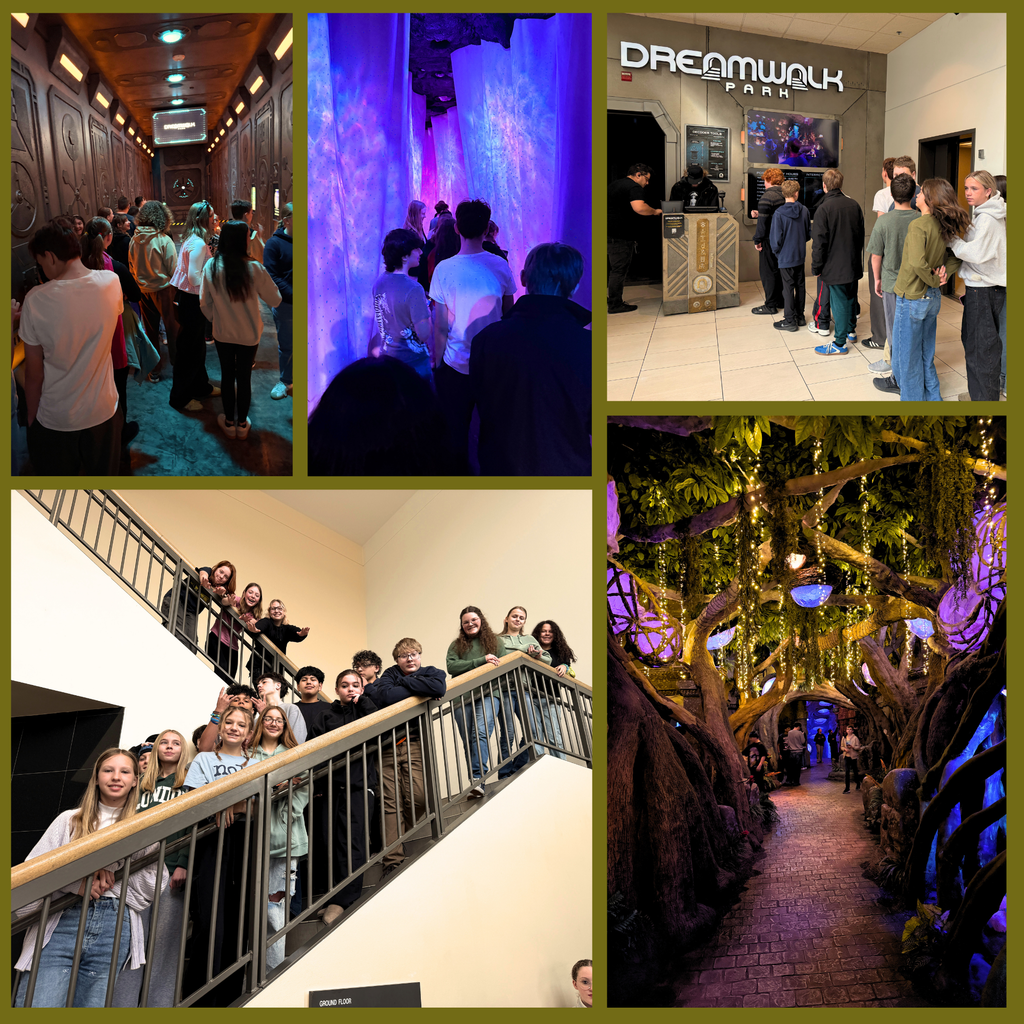 Students at the DreamWalk Park in multiple settings