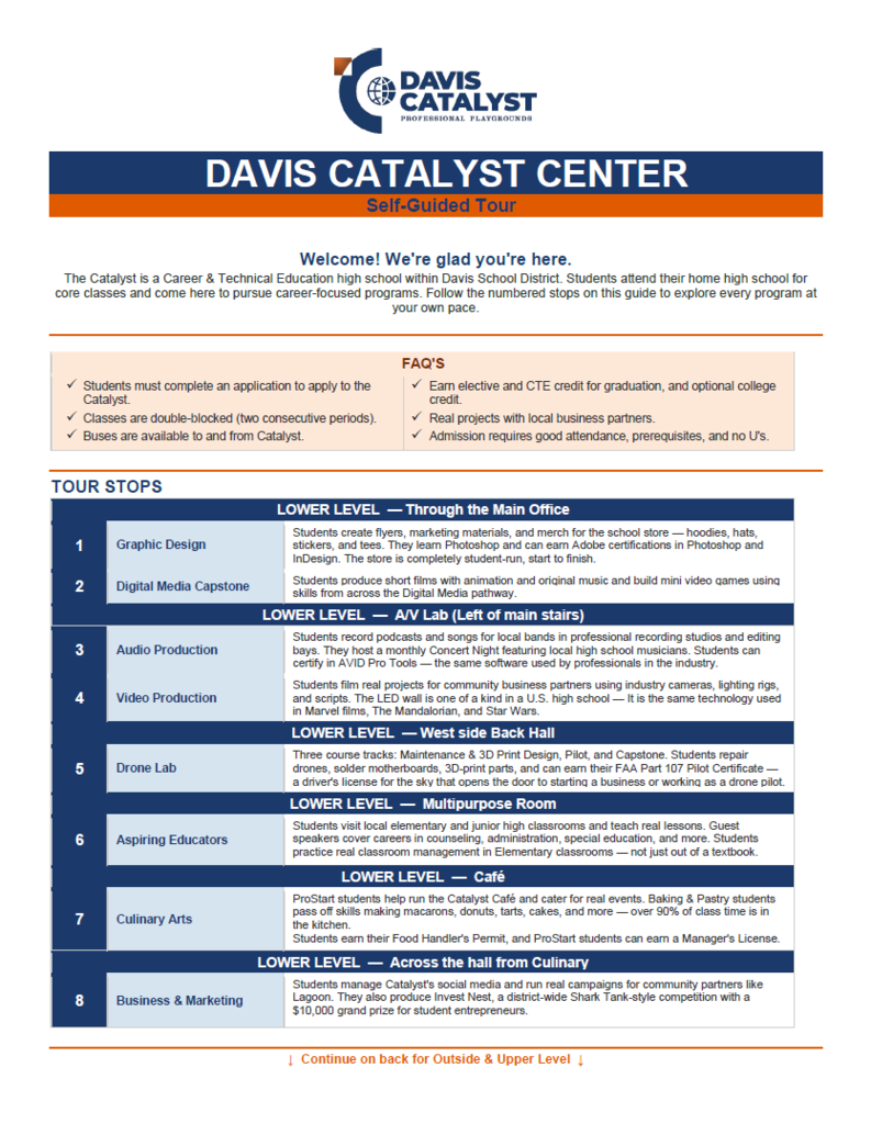 Self-guided tour document page 1