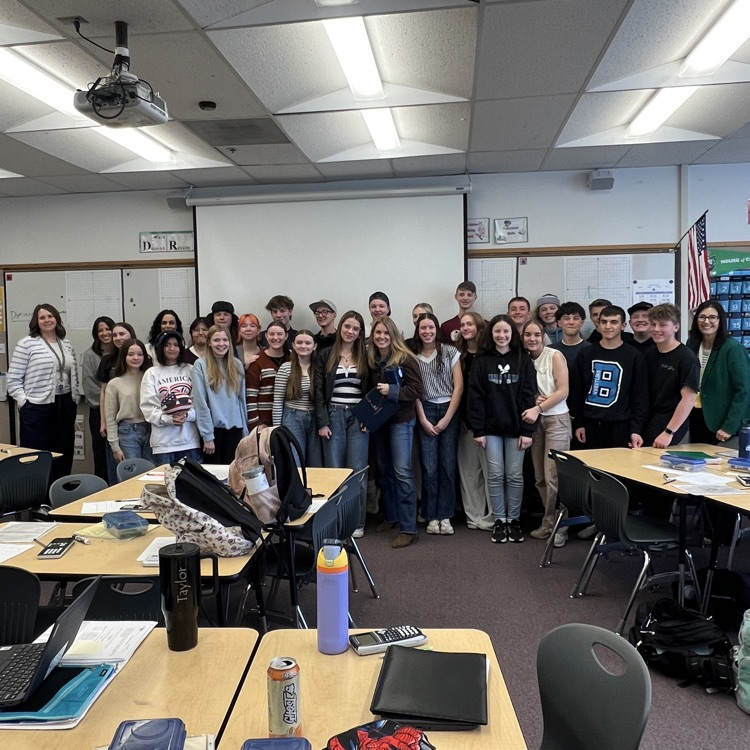 Mrs. Sonntag receiving an award 