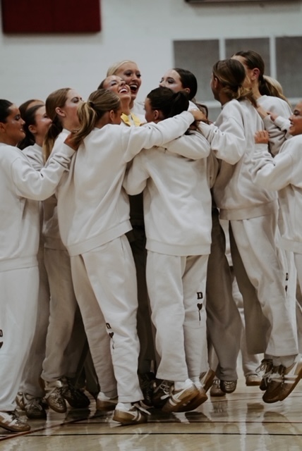 Davis High Drill Team Hugs