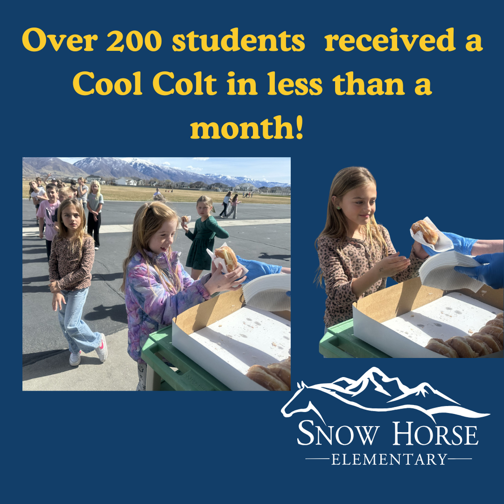 Students being recognized for great behavior 