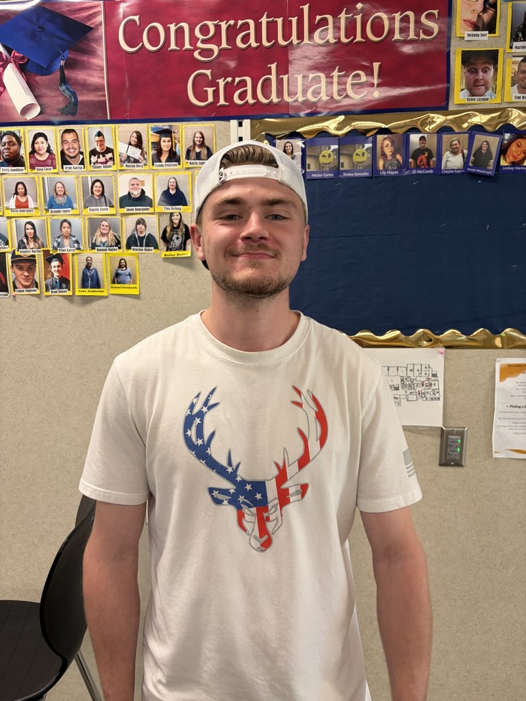 KJ Haskell who just finished his Adult High School Diploma