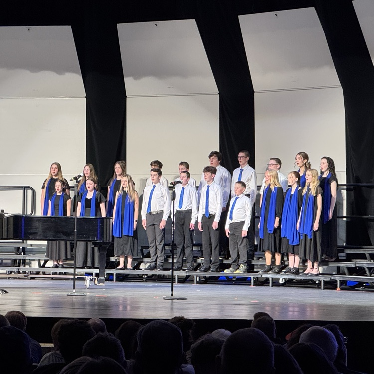 choir singing on stage 