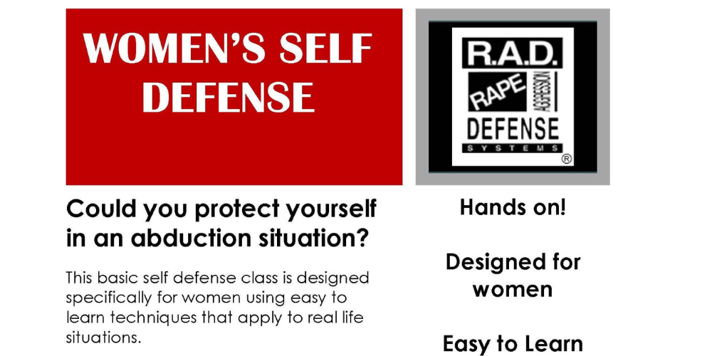 Women's self defense R.A.D. hands on designed for women easy to learn could you protect yourself in an abduction situation?