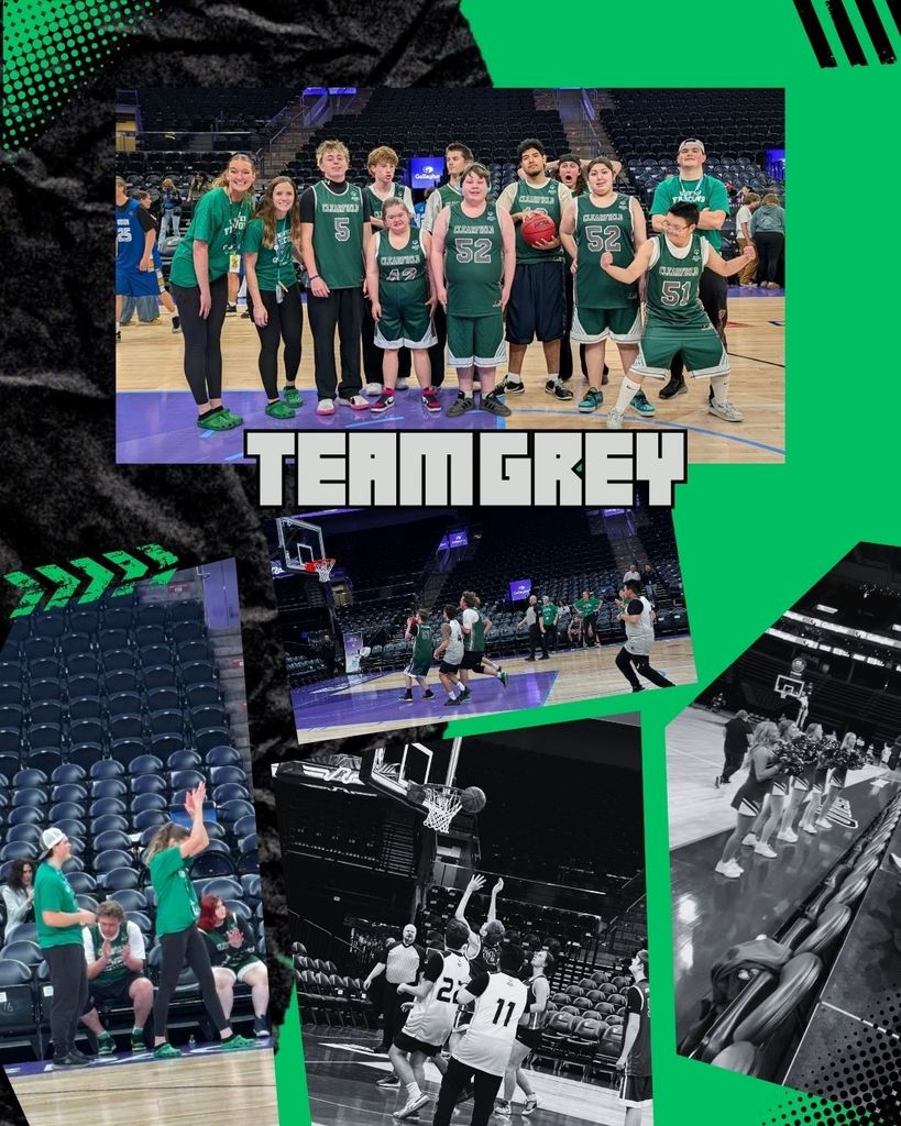 Unified Sports Basketball team Grey played at the state tournment.