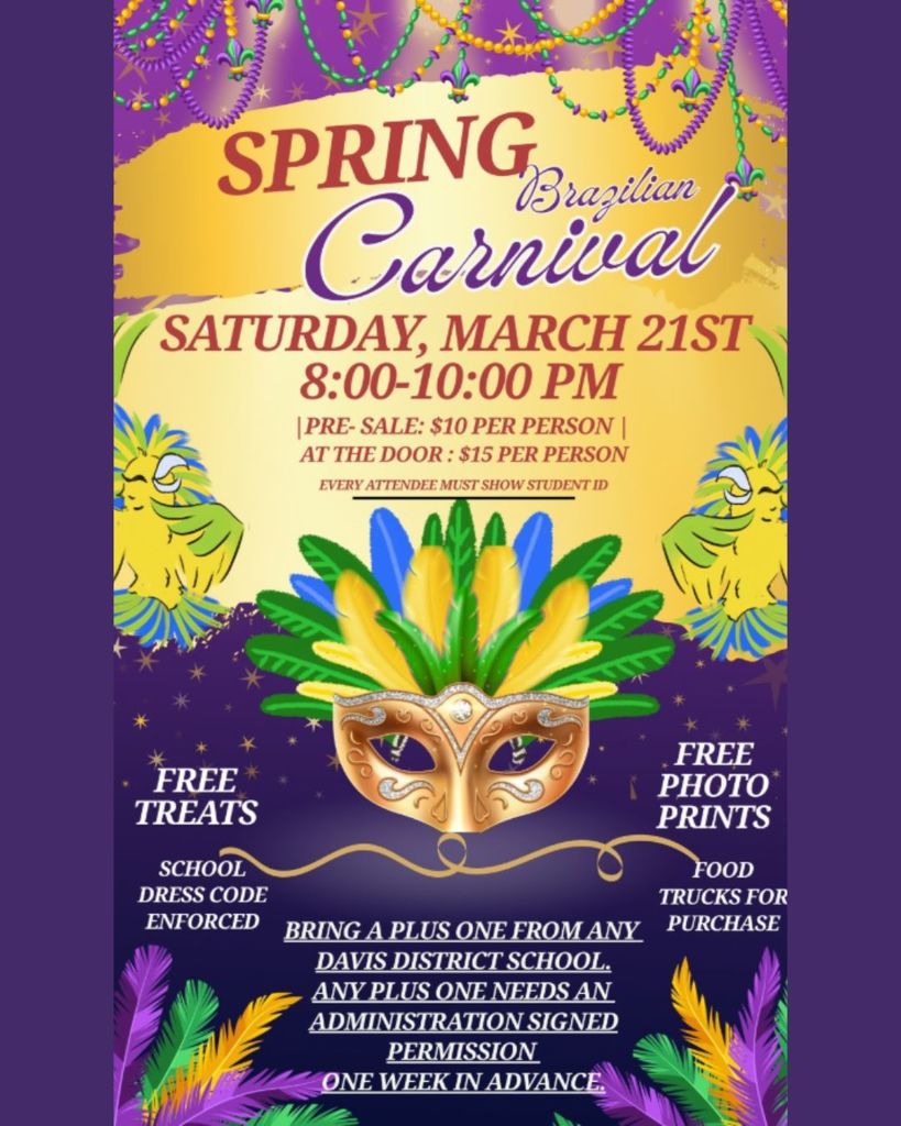 Spring Carnival, Saturday March 21st 8:00 - 10:00 pm
