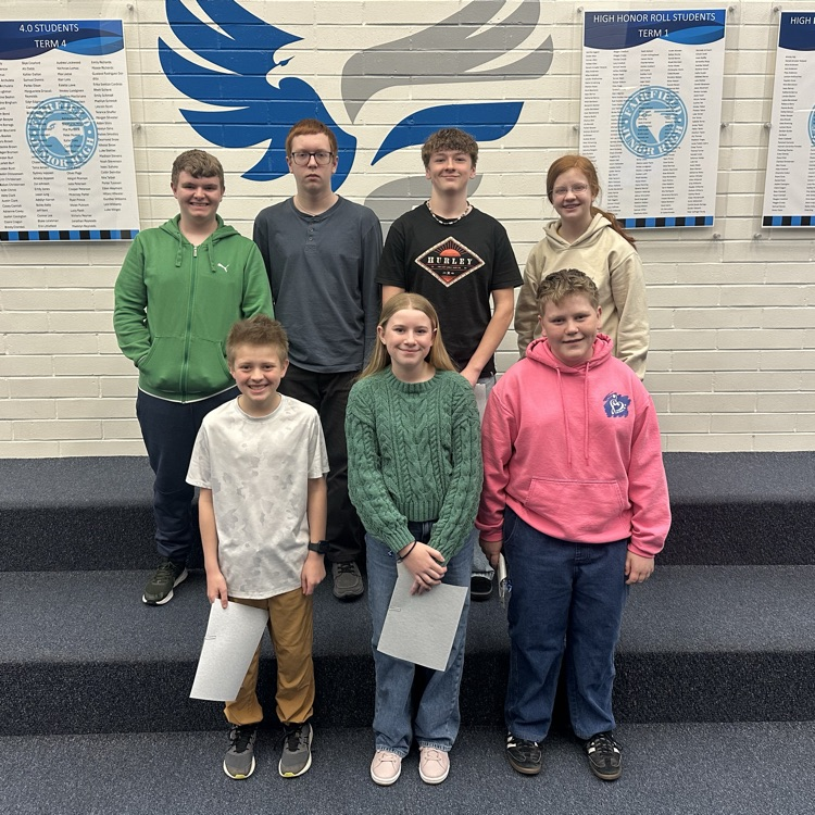 Congratulations to our March Students of the Month! This incredible group of students shines both in and out of the classroom. We are so lucky to have them as part of our Fairfield Falcon family. 💙