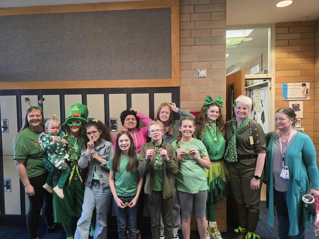Pond's class on St Patty's Day