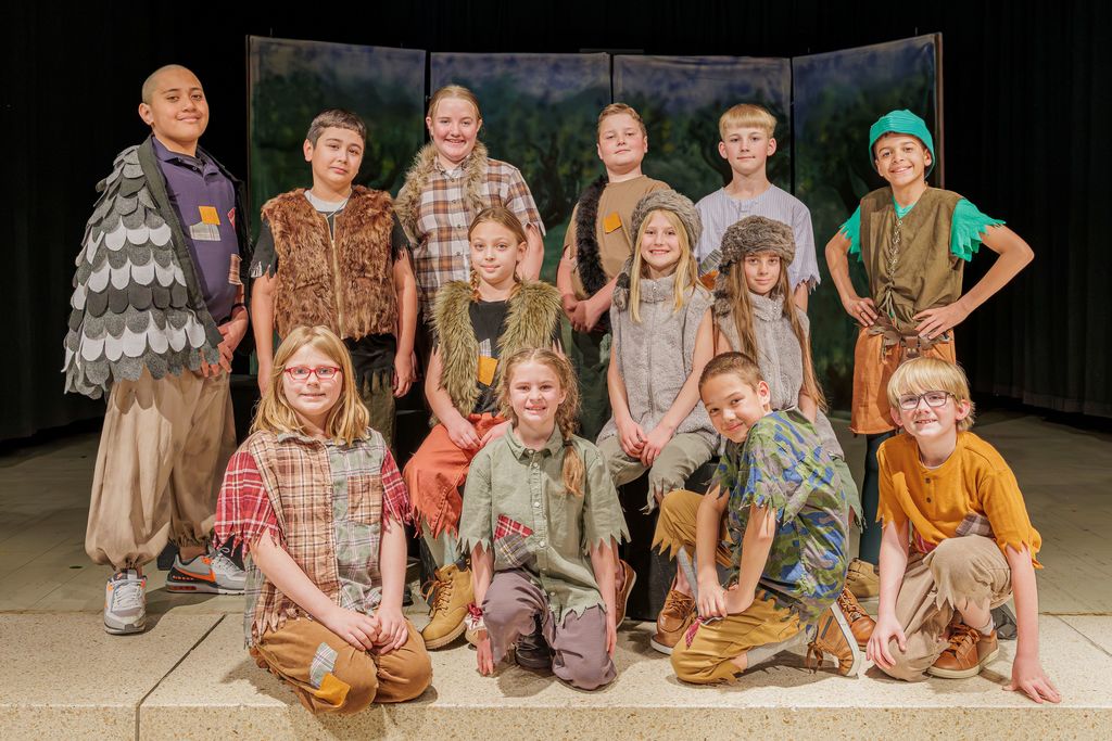 Lost Boys of Peter Pan posing