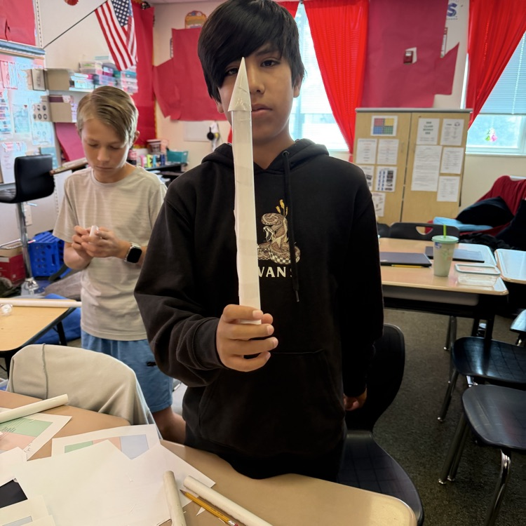 Students doing rocket project