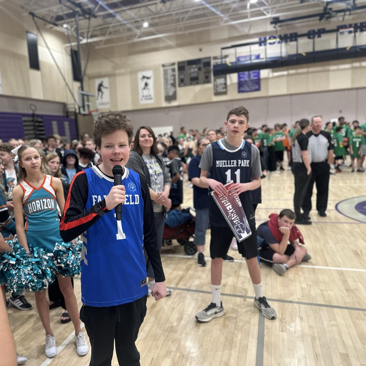 FFJH student welcoming the crowd