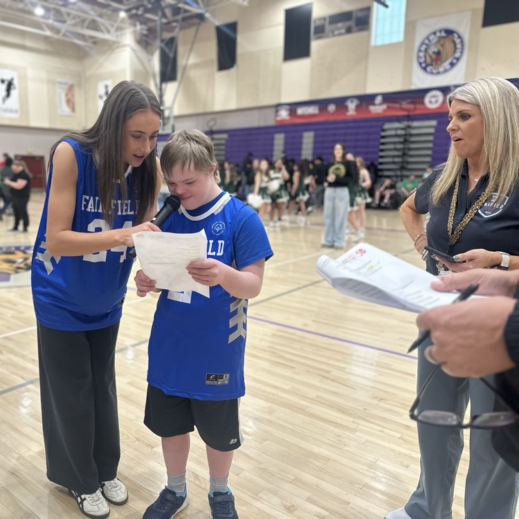 FFJH Unified pair welcoming crowd