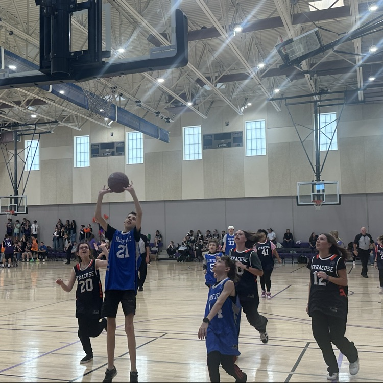 FFJH student shooting ball