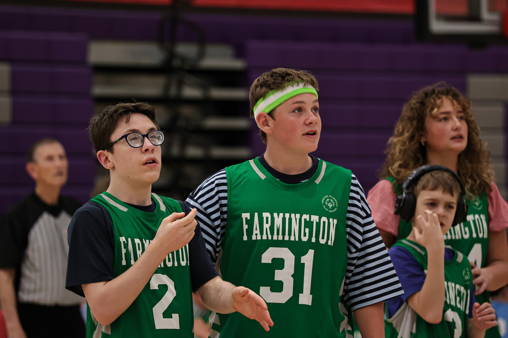 Student athletes participating in Unified Sports.