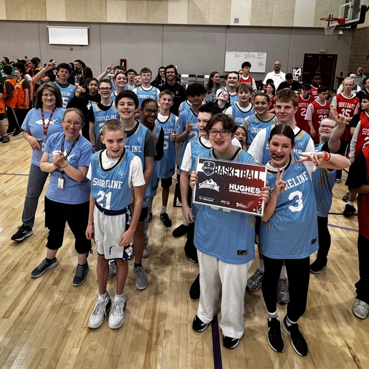 Shoreline junior high is unified sports basketball team