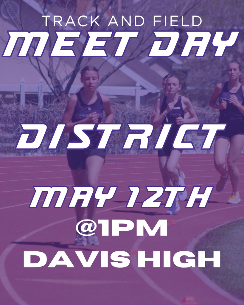 District track at Davis High May 12th at 1pm