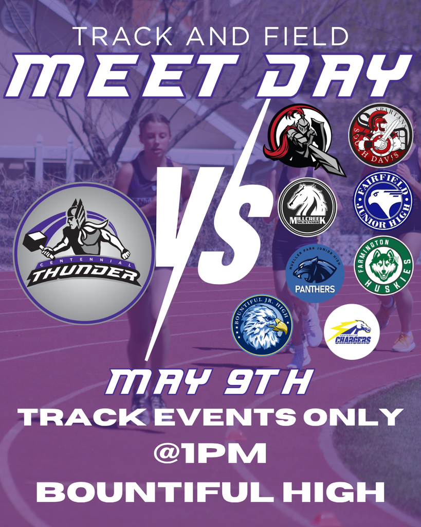 Track events only may 9th at 1pm at bountiful high