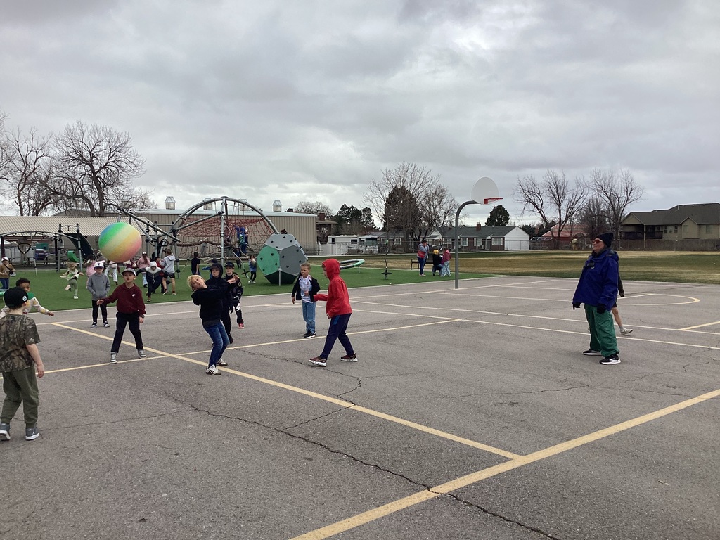 Recess Duty out with the students on the playground. 