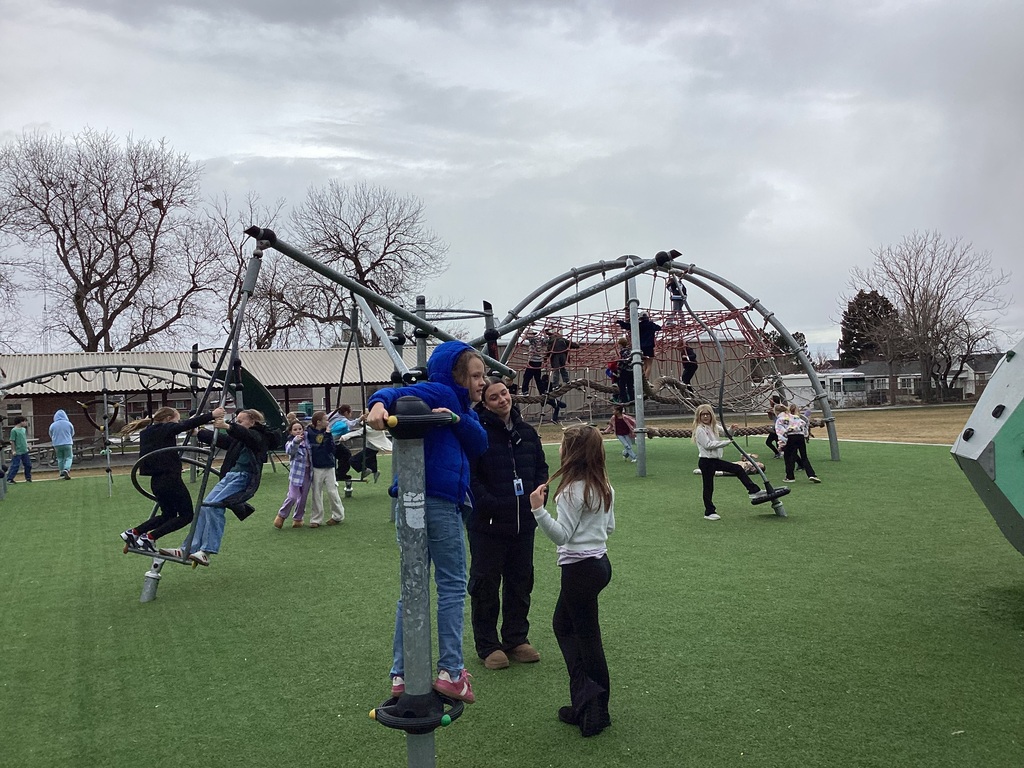 Recess Duty out with the students on the playground. 
