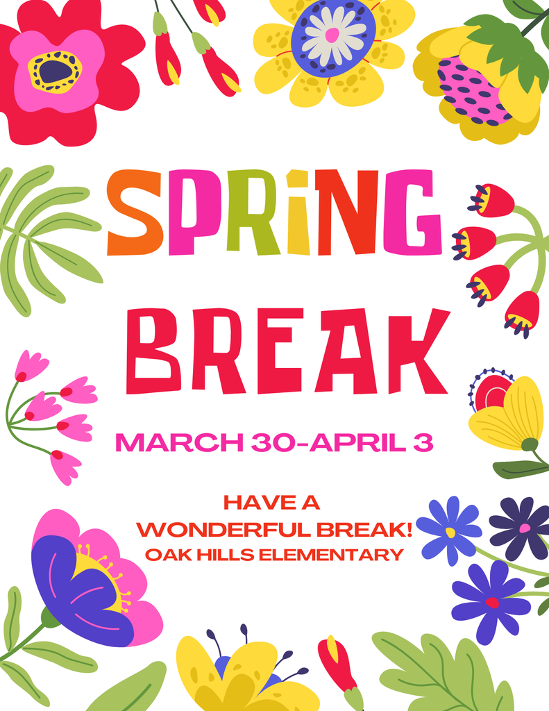 Spring Break March 30-April 3