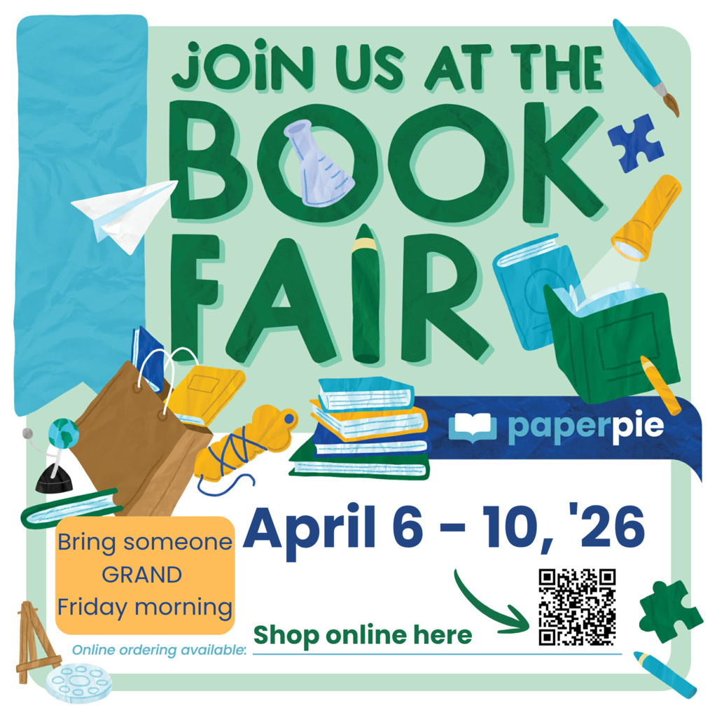 Book Fair QR Code for a Sneak Peek.  April 6 - 10 