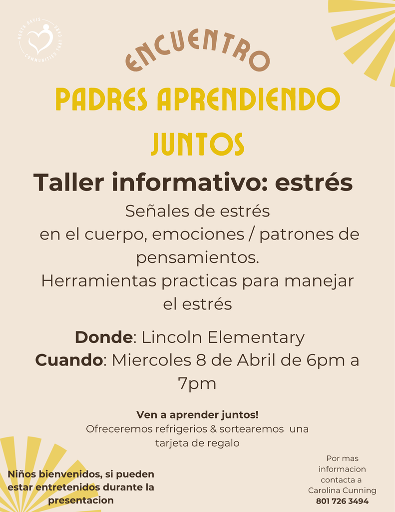 Padres Aprendiedo flyer