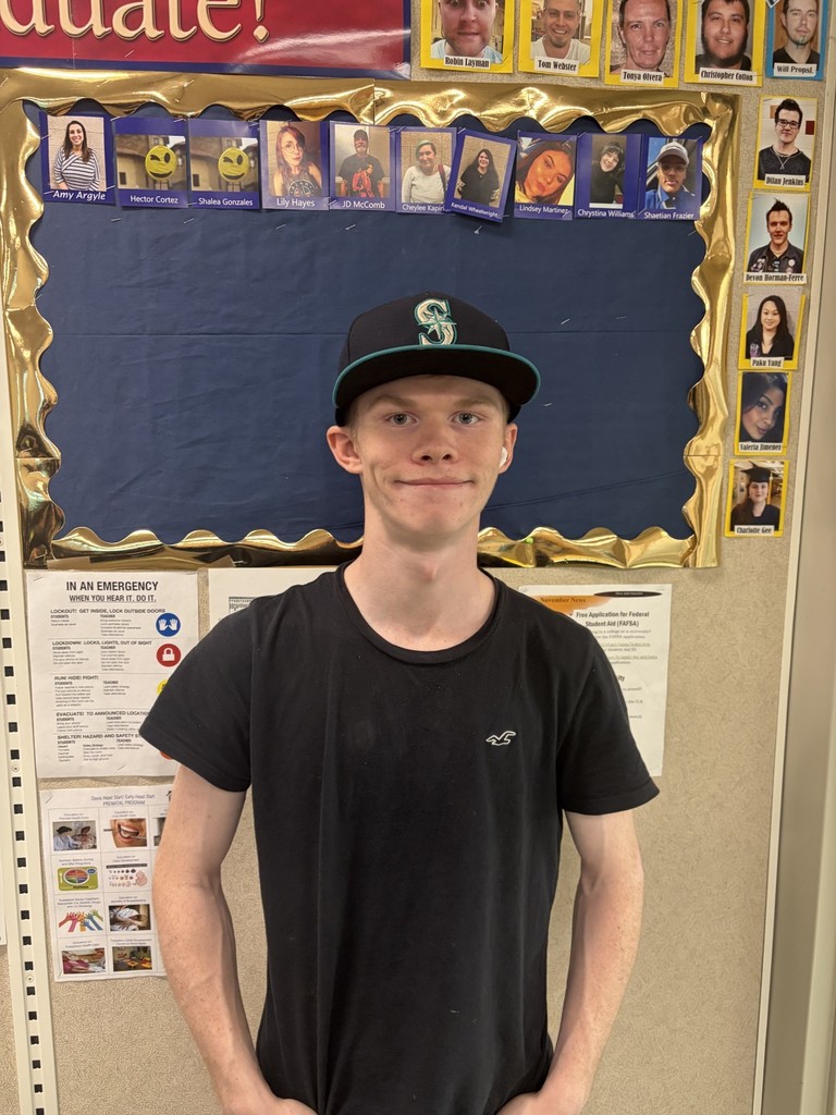 Austin Kennedy who finished his adult high school diploma