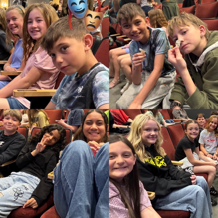 5th graders attending a play at Centerpoint Theater