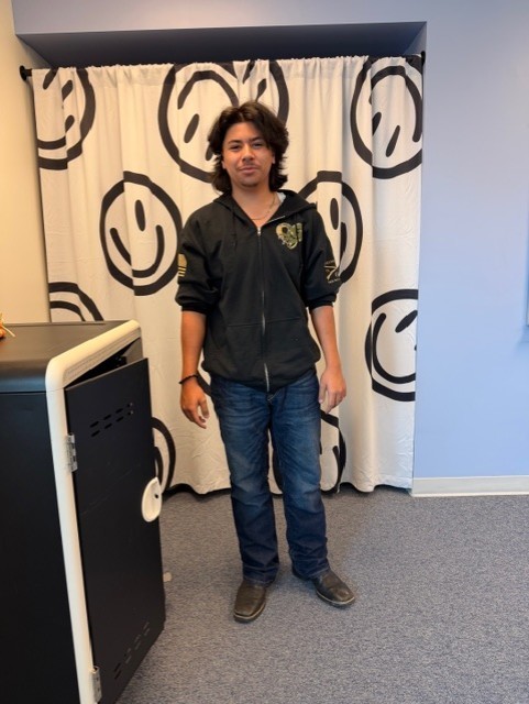 Whyatt Locke who finished his adult highschool diploma