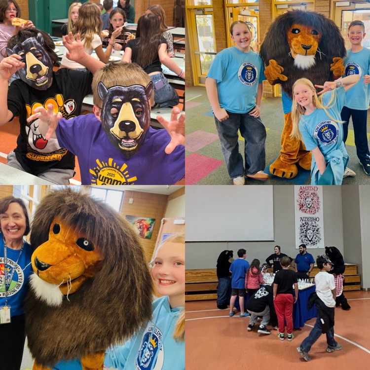 students and families during literacy night 