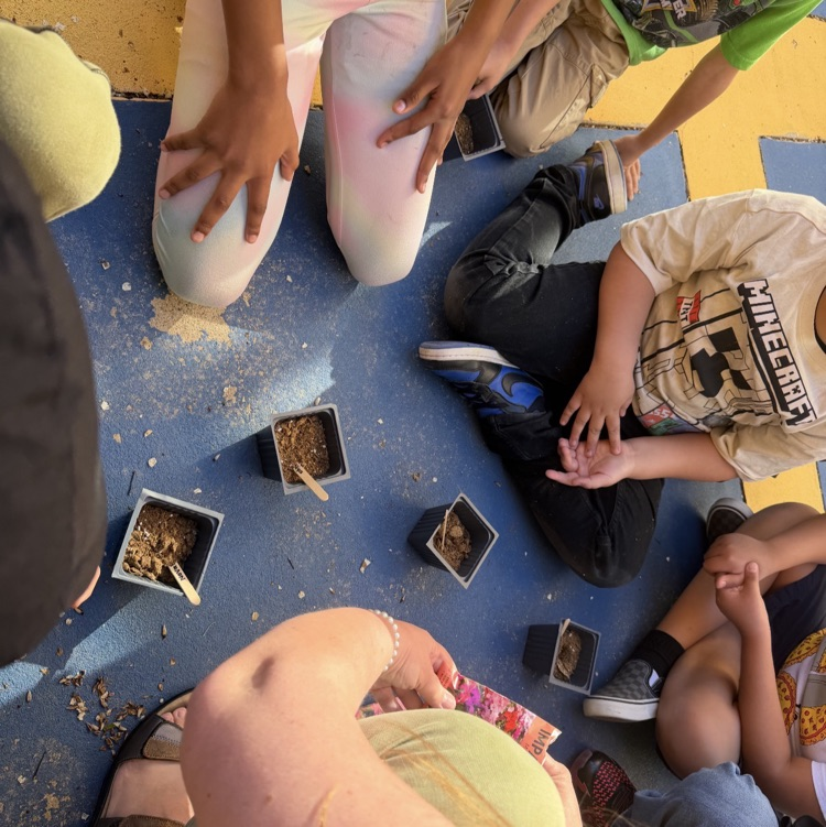 Students in Kindergarten through 2nd grade ASC, learning about planting flowers and growing a garden. 