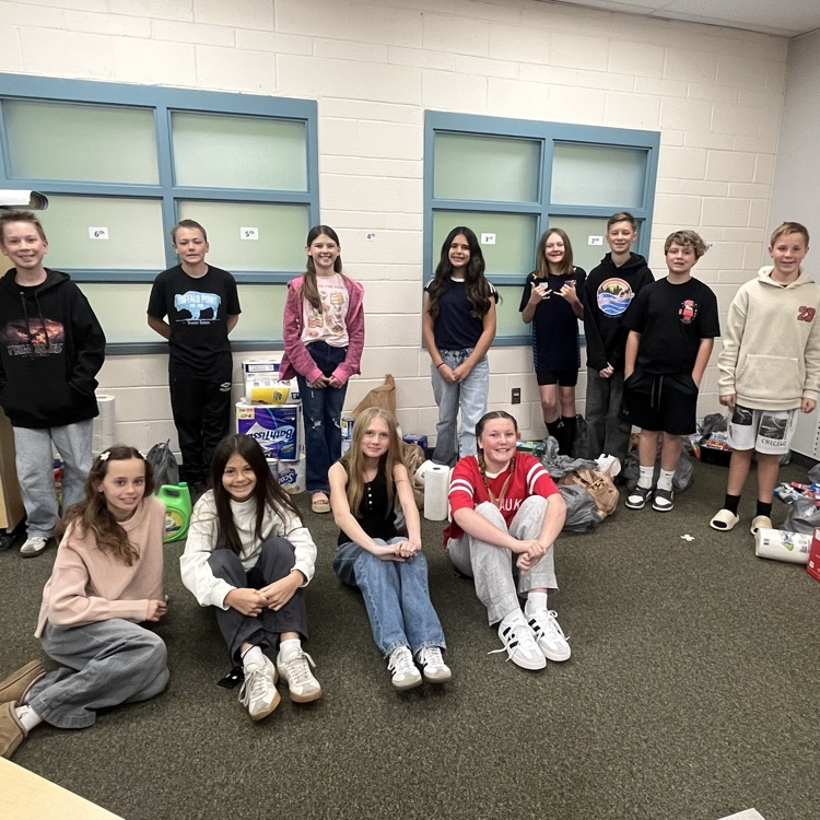 students with collected items