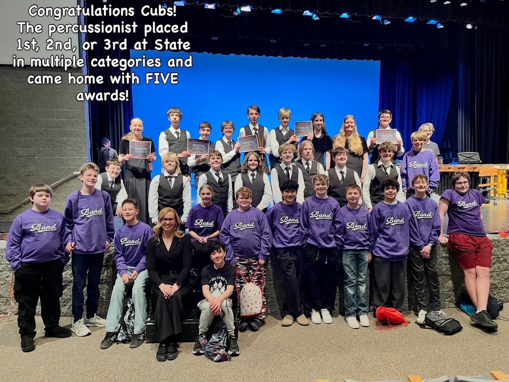 CDJH Percussusionist Students at a competition