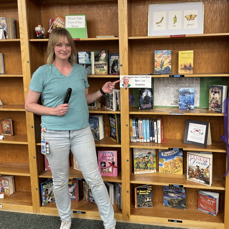 Newly dedicated library shelf  