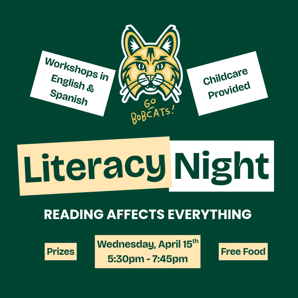 Literacy Night  at Bountiful Elementary is on Wednesday April 15
