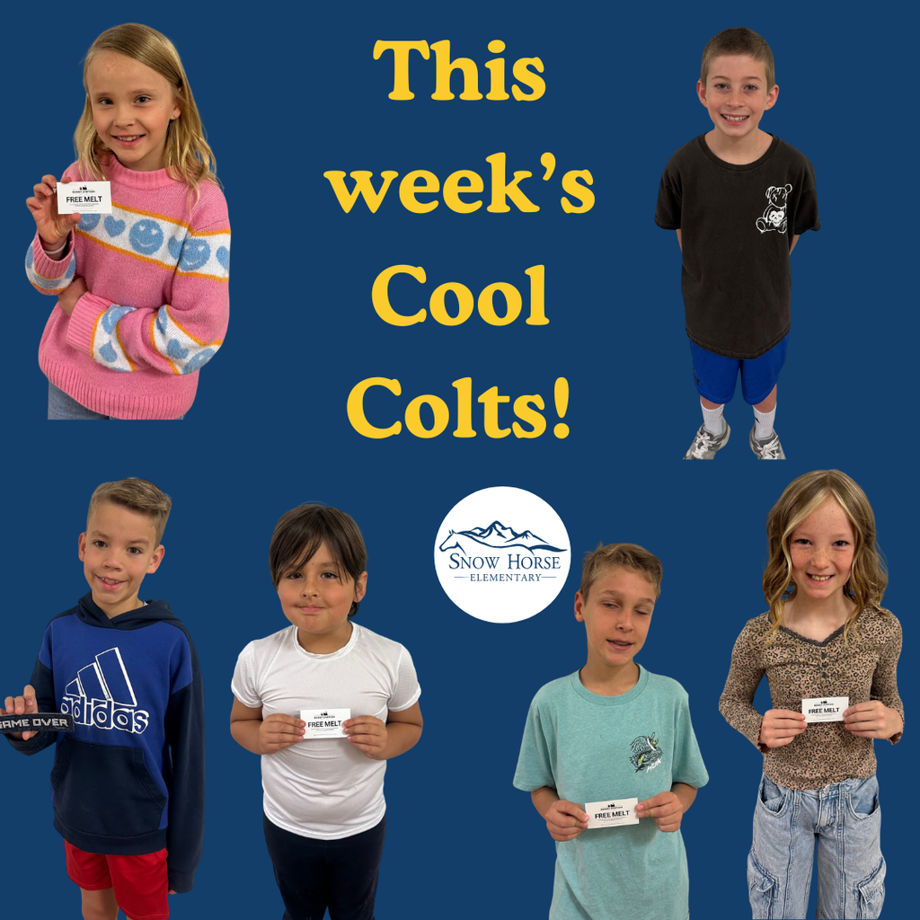 Students earning cool colts. 