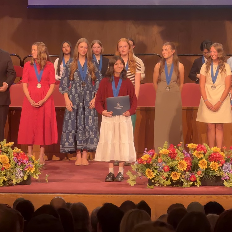 Maya and her certificate