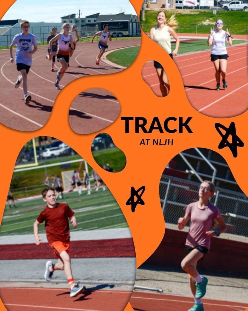 different students running on track