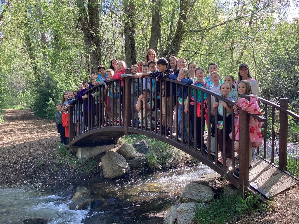 students pictured at the park